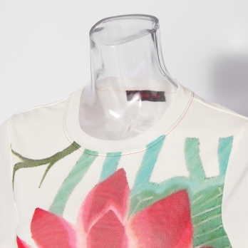 Lotus print ブラウス 詳細画像