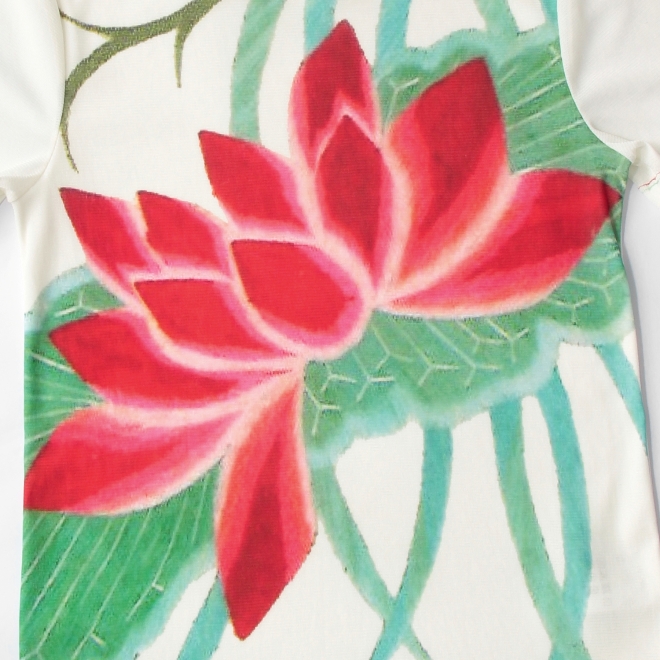 Lotus print ブラウス 詳細画像 白系マルチ 10