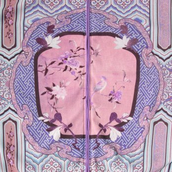 Palace bird printed on stretch net ブルゾン 詳細画像