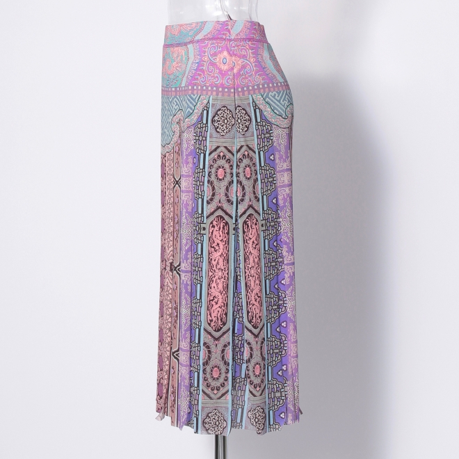 Palace bird printed on stretch net スカート 詳細画像 パープル系マルチ 6