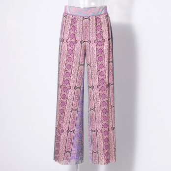 Palace bird printed on stretch net パンツ