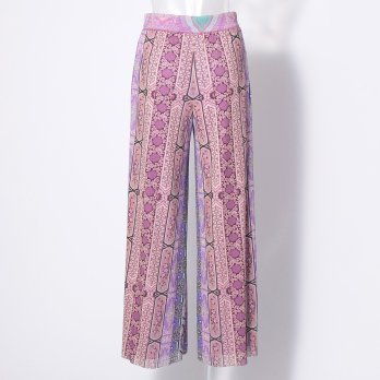 Palace bird printed on stretch net パンツ 詳細画像