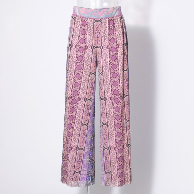 Palace bird printed on stretch net パンツ 詳細画像 パープル系マルチ 1