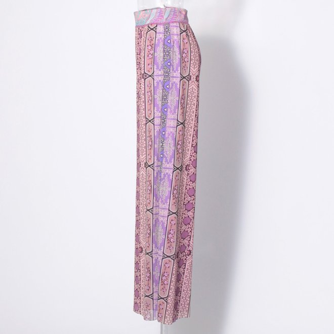 Palace bird printed on stretch net パンツ 詳細画像 パープル系マルチ 2