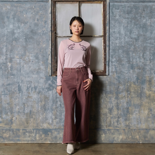 Brown denim パンツ 詳細画像 ブラウン 1