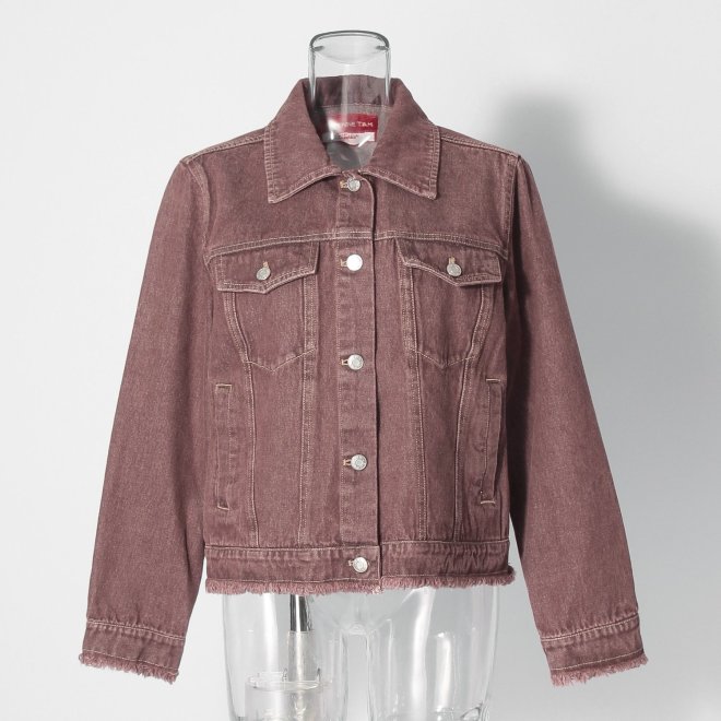 Brown denim ジャケット