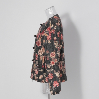 【TAION】【予約商品】Flower print×Embroidery  ブルゾン 詳細画像