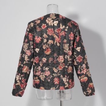 【TAION】【予約商品】Flower print×Embroidery  ブルゾン 詳細画像