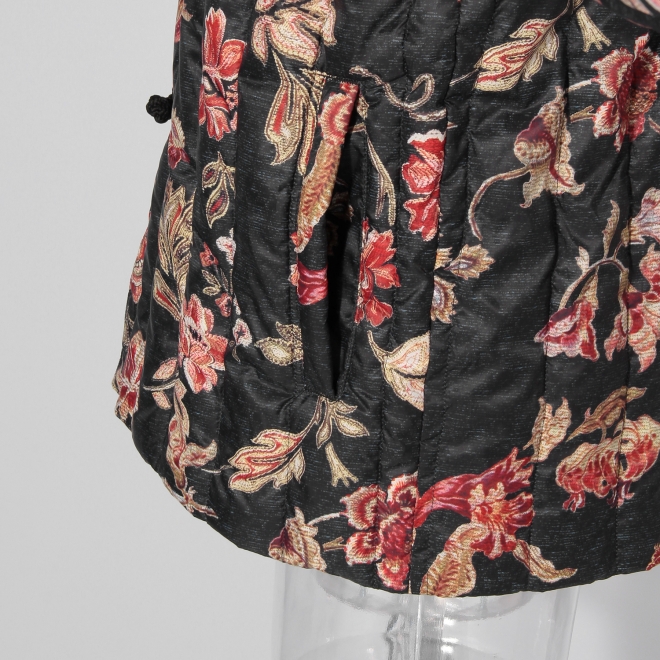 【TAION】【予約商品】Flower print×Embroidery  ブルゾン 詳細画像 黒系マルチ 15