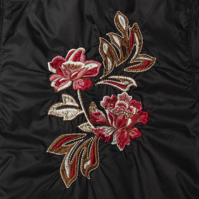 【TAION】【予約商品】Flower print×Embroidery  ブルゾン 詳細画像 黒系マルチ 16