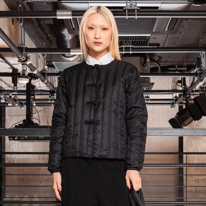 【TAION】【予約商品】Solid×Dragon Embroidery ブルゾン 詳細画像 ブラック 5