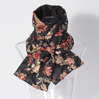 【TAION】【予約商品】Flower print×Solid ストール 詳細画像