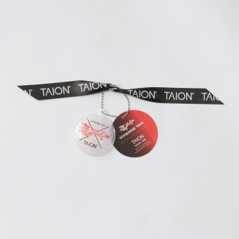 【TAION】【予約商品】Flower print×Solid ストール 詳細画像