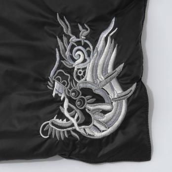 【TAION】【予約商品】Solid×Dragon Embroidery ストール 詳細画像