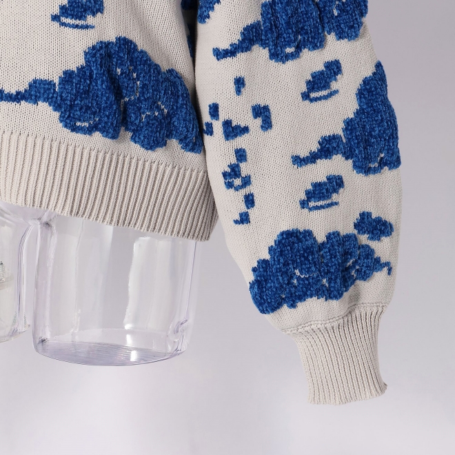 【期間限定】ドラゴンモールジャカードネックモックプルオーバー 詳細画像 ライトグレー 5