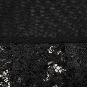 SOLID NET WITH LACE　ブラウス 詳細画像