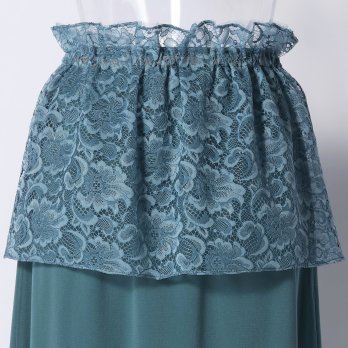 SOLID NET WITH LACE　スカート 詳細画像