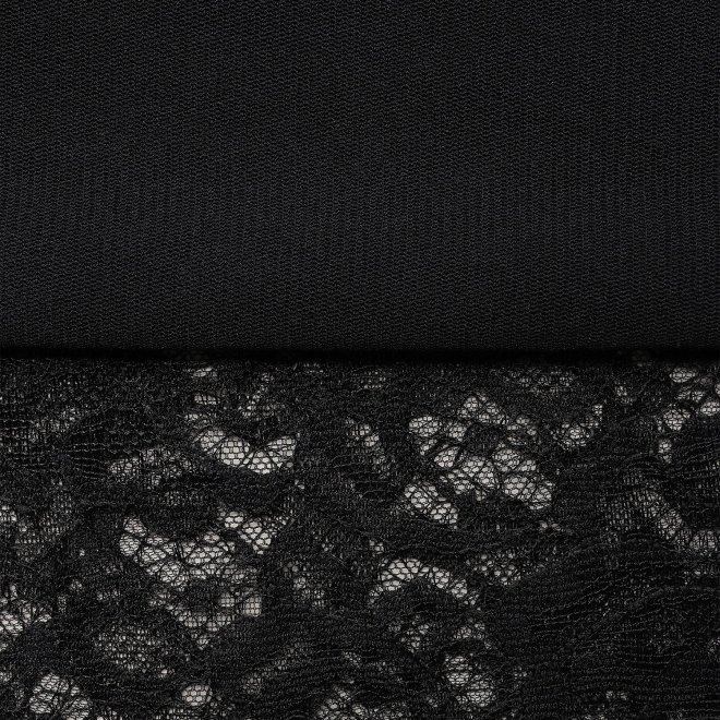 SOLID NET WITH LACE　スカート 詳細画像 ブラック 2