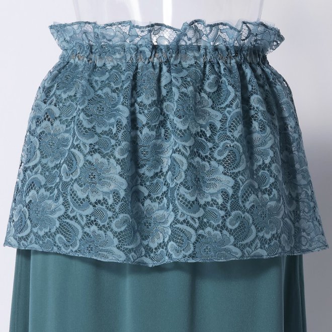 SOLID NET WITH LACE　スカート 詳細画像 ライトブルー 6