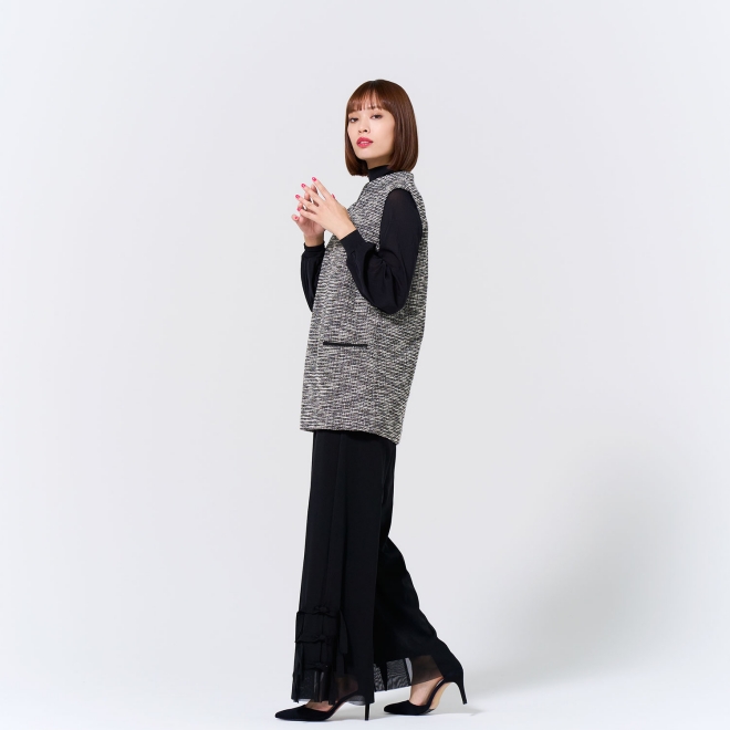 SOLID NETTING　パンツ 詳細画像 ブラック 2