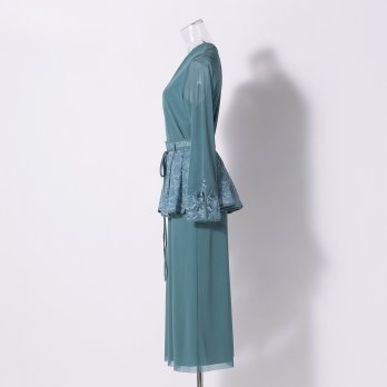SOLID NET WITH LACE　ドレス 詳細画像