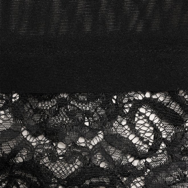 SOLID NET WITH LACE　ドレス 詳細画像 ブラック 2