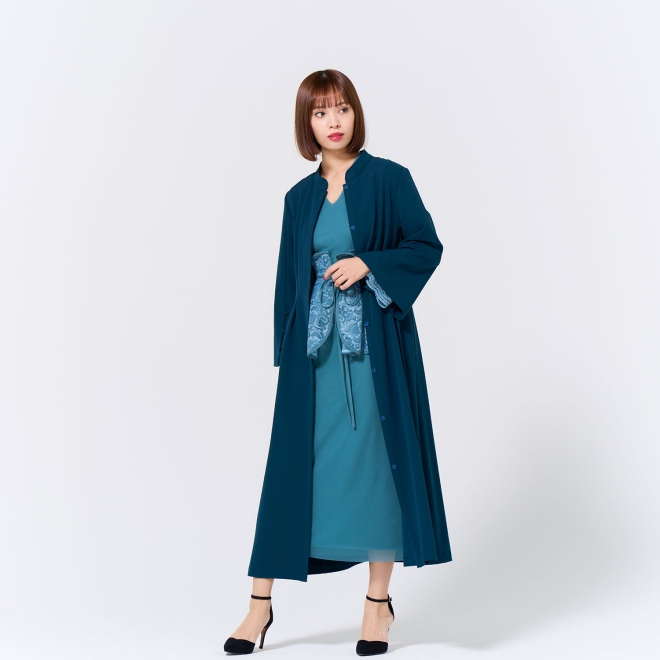 OPEN SLEEVE DRESS COAT 詳細画像 グリーン 1
