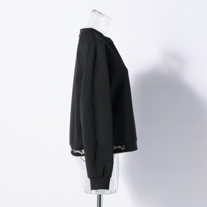 EMBOSS DRAGON DOUBLE KNIT SKIPPER 詳細画像 ブラック 2