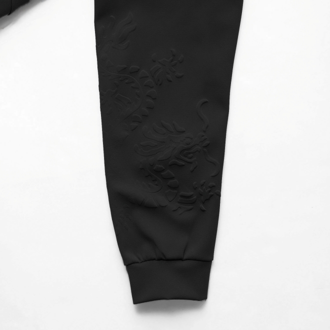 EMBOSS DRAGON DOUBLE KNIT SKIPPER 詳細画像 ブラック 3