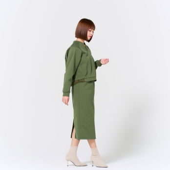 EMBOSS DRAGON DOUBLE KNIT PENCIL SKIRT 詳細画像
