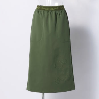EMBOSS DRAGON DOUBLE KNIT PENCIL SKIRT 詳細画像