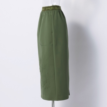 EMBOSS DRAGON DOUBLE KNIT PENCIL SKIRT 詳細画像