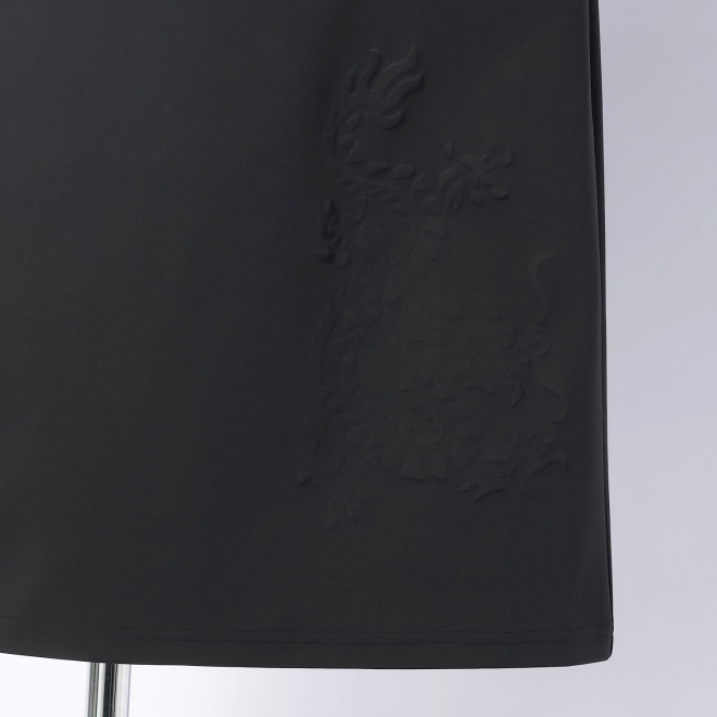 EMBOSS DRAGON DOUBLE KNIT PENCIL SKIRT 詳細画像 ブラック 3