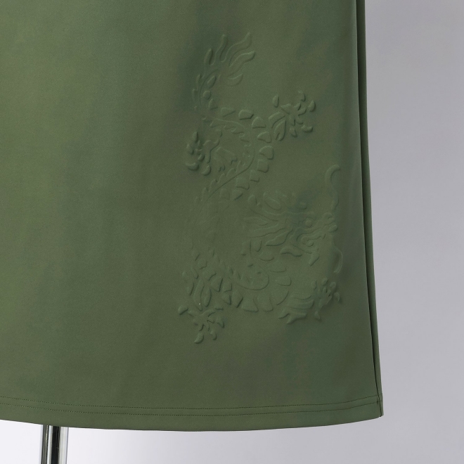EMBOSS DRAGON DOUBLE KNIT PENCIL SKIRT 詳細画像 カーキ 9