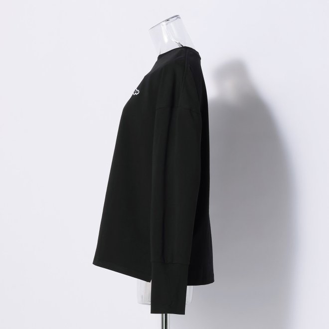 LONG T-SHIRT WITH EMBROIDERY 詳細画像 ブラック 2