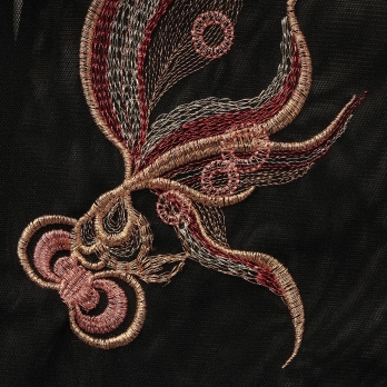 Gold fish embroidery ブラウス 詳細画像