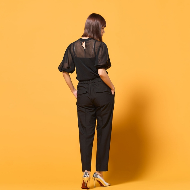 Gold fish embroidery ブラウス 詳細画像 ブラック 3