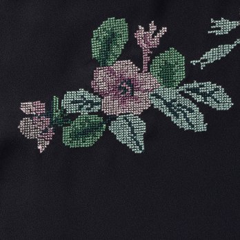 Flower embroidery set up ブラウス 詳細画像