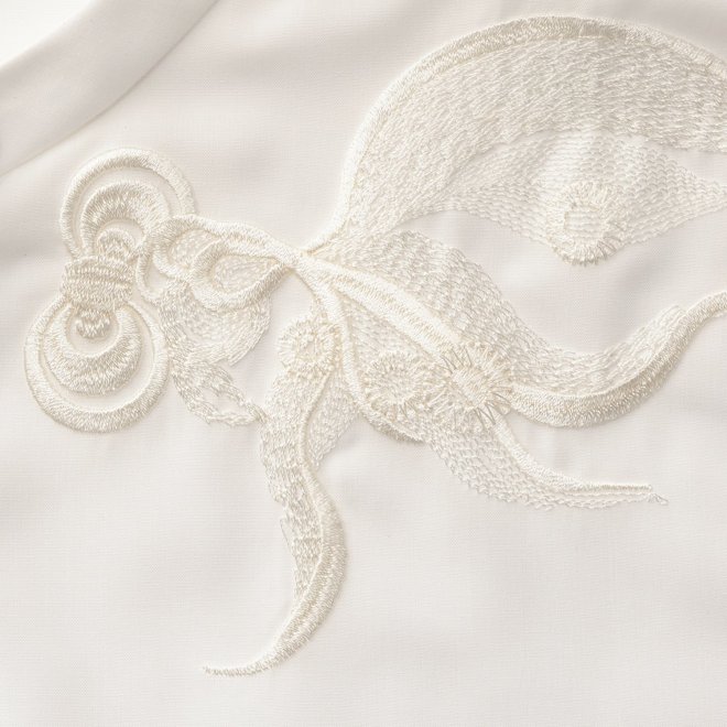 Gold fish embroidery ブラウス 詳細画像 ホワイト 3
