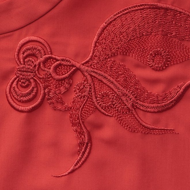 Gold fish embroidery ブラウス 詳細画像 レッド 6