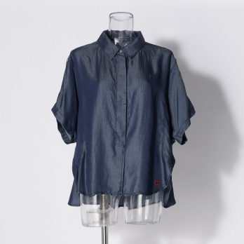 WLC バイオシルク ターンバックブラウス