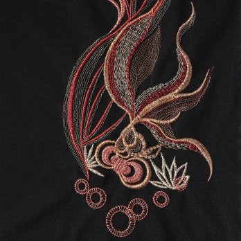 Gold fish embroidery ドレス 詳細画像