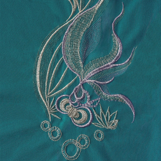 Gold fish embroidery ドレス 詳細画像 ライトブルー 6