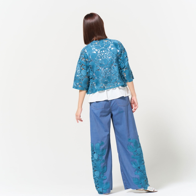 Gold fish lace ジャケット 詳細画像 ライトブルー 3