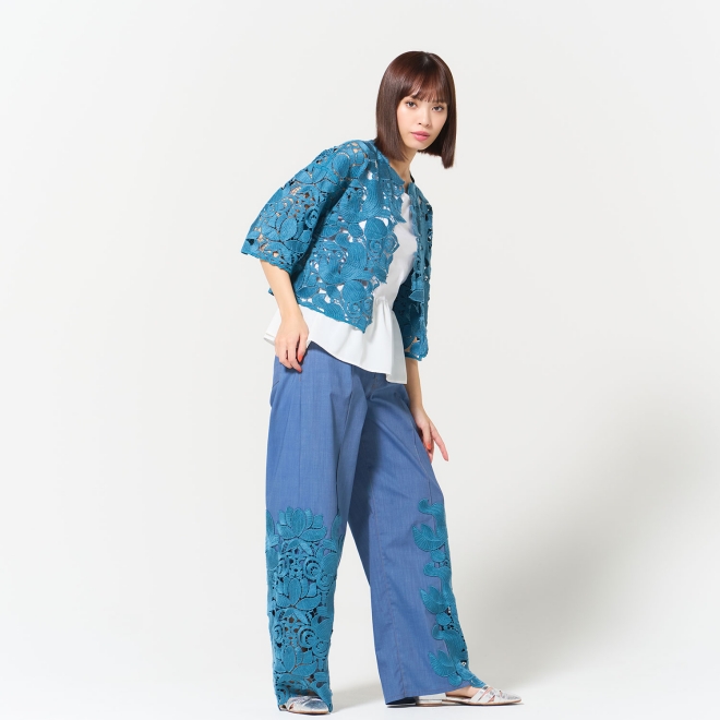 Gold fish lace ジャケット 詳細画像 ライトブルー 4
