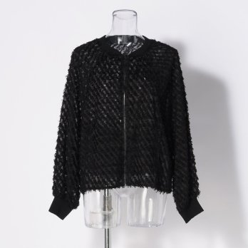 WL 立体ジャカード ZIPシャツブルゾン 詳細画像