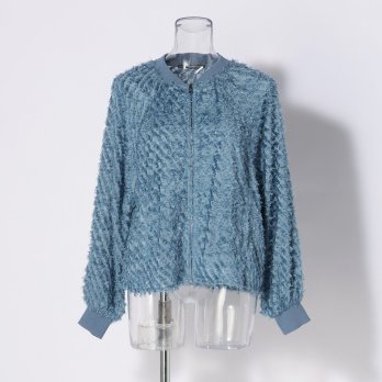 WL 立体ジャカード ZIPシャツブルゾン 詳細画像