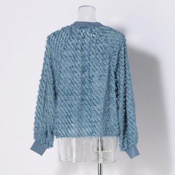 WL 立体ジャカード ZIPシャツブルゾン 詳細画像