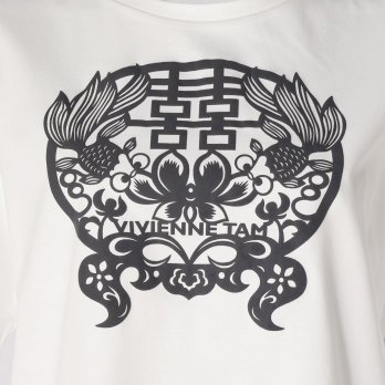 Gold fish foam print T-shirt プルオーバー 詳細画像