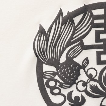 Gold fish foam print T-shirt プルオーバー 詳細画像